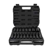 20PCS Deep Impact Socket Set 1/2 Inch Drive Metric 8 - 32mm Lifetime Warranty UK - Black - View 3