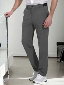 SANOPY Mens Golf Pants Stretch Work Dress Pants  Quick Dry Lightweight Casual Comfy Trousers With Pockets - 深灰色 - 查看 3