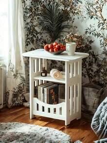 1 件简约时尚小桌子 - 矩形床头柜，适用于客厅、床边和浴室、母亲节生日礼物、婚礼装饰和收纳 - 彩色 - 查看 2