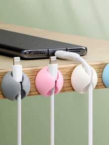 桌面线缆管理 - 手机充电线、耳机线、办公室/床边壁挂式线缆夹、数据线整理器、线缆保护器 返校