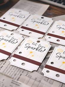 30 pièces Étiquettes de sparklers de mariage personnalisées (sparklers non inclus) "Éclairez le chemin pour le nouveau M. et Mme", décoration d'impression de dentelle blanche, étiquettes de carte de sparklers à imprimer soi-même avec nom et date, étiquettes de sparklers de mariage rustiques, étiquettes de faveurs de mariage en papier kraft, décoration de fête de mariage, pour cérémonie, anniversaire, fiançailles, événement, décorations M. et Mme, décoration de douche de mariage, fournitures, décoration d'anniversaire de mariage, accessoires photo, Fête des Mères, Graduation, Halloween, Noël, Vacances
