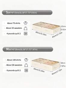 1pc/2pcs Hộp đựng đồ gia cố chống bụi dưới gầm giường có tay cầm để đựng chăn bông, chăn, đồ giường, gối và đồ chơi Phụ kiện phòng ngủ - Nhiều màu - Xem 8