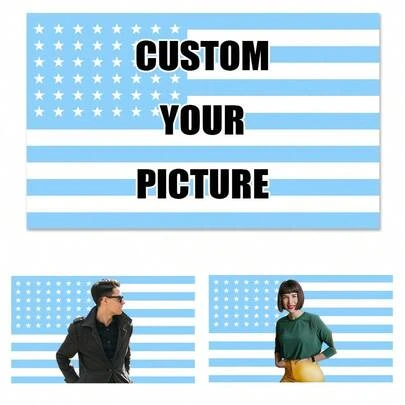 1 pièce Tapisserie personnalisable, peut ajouter des photos et du texte, convient pour l'anniversaire, le mariage, Halloween, Noël, fête, fête des pères/mères, décoration de la maison, décoration de chambre, décoration de dortoir et rentrée scolaire
