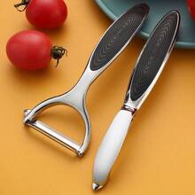 1pc Fruit Peeler, Vegetable Peeler, Creative Peeler, Stainless Steel Peeler, Potato Peeler, Kitchen Peeler For Melon, Pear, Carrots, Kitchen Tools, Kitchen Gadgets, Dorm Essentials