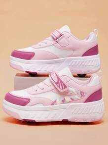 Patines de ruedas de moda y ligeros para principiantes - Diseño duradero y antideslizante perfecto para actividades al aire libre, ideal tanto para niños como para niñas