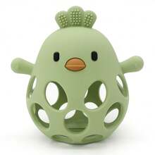 1pc Silicone Hollow Chicken Baby Teething Toy - Multicolor - View 13