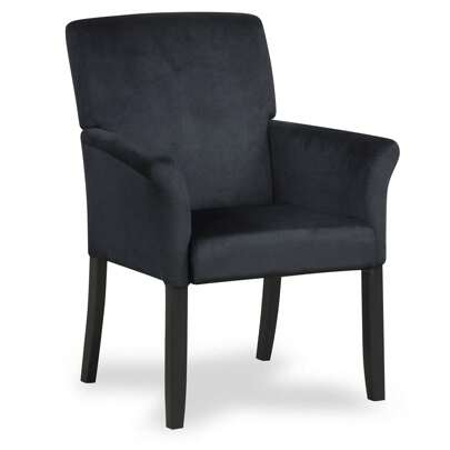 Waiting Room Chair Velvet Executive Reception Chair With Padded Armrests