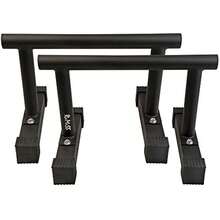 Fitn Parallettes For Gymnastics Calisthenics Bodyweight For Home Gym And Commercial Use - Black - View 6