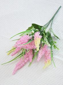 1PC/4PCS/8PCS 18.90Inch Artificial Lavender Artificial Plastic Plant Suitable For Home Wedding Kitchen Garden Courtyard Window Box Office Desk Center Decoration Indoor And Outdoor Decoration