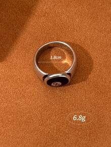 1 件时尚独特的 8 球池设计戒指，适合男士日常佩戴 - 彩色 - 查看 6