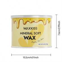WAXKISS WAXKISS Crema depilatoria suave de 400g envasada en frasco, para uso doméstico, indolora, apta para todo tipo de piel y textura del vello, ideal para depilar diferentes partes del Body como axilas, piernas, manos, etc.