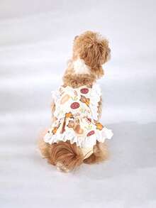 Cute Ruffle Design Dog Physiological Pants, Dog Diapers / Sanitary Menstrual Pants - Yellow - View 11