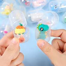 10 قطع مختلطة من الأشكال القابلة للجمع في صناديق عمياء كبسولة غاشابون، ألوان/أنماط عشوائية، هدايا لآلات البيع الذاتي