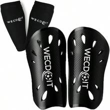 Soccer Shin Gua 1 Pair With Adjustable Straps For Youth Adults Football Shin Pads For Boys And Girls - A-Black - View 1