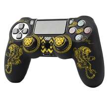 RALAN Tiger Design Controller Skin Cover With 2 Thumb Grips Compatible With Playstation 4 Slim/Pro Controller - Multicolor - View 5