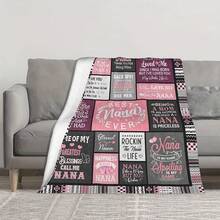 1 Pc Nana Gifts, Nana Gifts Blanket 60"X80", Nana Birthday Gifts, Birthday Gifts For Nana, Best Nana Ever Gifts, Gifts For Grandma, Grandma Gifts Ideas For Mother's Day Christmas - Multicolor - View 7