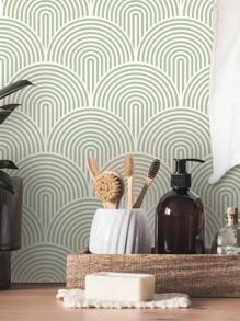 1 Set 10PCS-7.87X7.87in Midcentury Modern Warm/Fresh Sage Vintage Self Adhesive Vinyl Floor Tiles,Peel And Stick Floor Tile DIY Flooring For Kitchen Backsplash Decor Refresh Your Home
