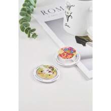 Soporte magnético plegable y telescópico personalizado para teléfono con ilustración dibujada a mano, accesorios para teléfono