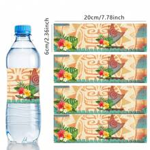 Autocollants de tasse à eau thème bateau à voile bleu, autocollants de bouteille d'eau, autocollants à rayures vagues, autocollants de transfert de technologie de tasse à eau, autocollants à motifs de fleurs et de feuilles convenant aux tasses