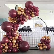 10/30/50/100pcs Burgundy Latex Balloons, 10 Inch Round Party Decorations, Suitable For Bridal Shower, Gender Reveal, Birthday, Party, Wedding, Anniversary, Graduation, Sunflower Themed Celebrations, Elegant Party Decor, Smooth Balloon Decorations - Burgundy - View 2