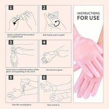 1 套硅胶保湿袜子和手套，适用于脚跟龟裂和粗糙皮肤软化，无香型，足部和手部护理，个人美容和指甲护理产品