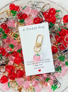 1/5/10 Peças Delicado e Fofo Chaveiro Pendente de Flor, Morango, Cereja, Maçã, Coração, Charme e Acessório da Moda para Bolsa, Presente Ideal para Festa, Natal, Aniversário, Ação de Graças para Mulheres, Decoração DIY de Carteira e Bolsa no Estilo Y2K, Ótimo para Família, Amigos, Professores, Colegas de Classe e Parceiros