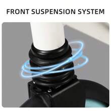1 Pair Foldable Kick Scooter With Hand Brake And Front Suspension, Adult Outdoor Portable Scooter