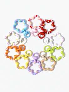 Móc khóa hoa nhiều màu sắc