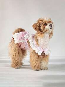Cute Ruffle Design Dog Physiological Pants, Dog Diapers / Sanitary Menstrual Pants - Yellow - View 7