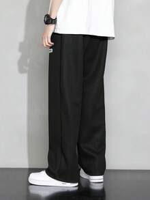 男士新款休闲华夫格直筒裤，百搭简约，秋季