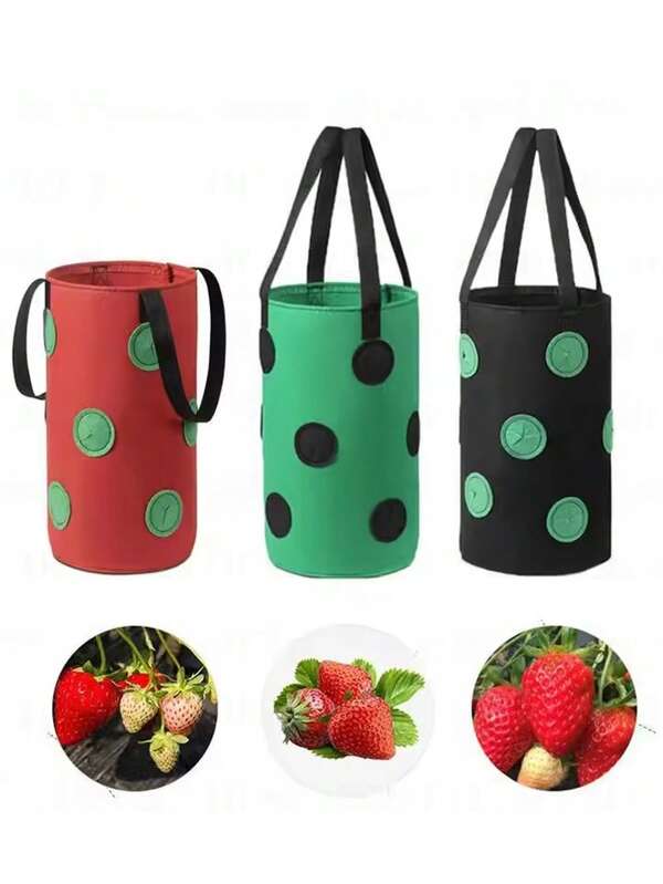 Felt, Hanging Planter Bags For Tomatoes, Vegetables, Flowers, Plants