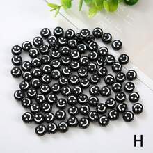 1 bolsa con 100 piezas de cuentas acrílicas con cara sonriente de colores para manualidades de joyería DIY - Perfectas para hacer pulseras, collares y aretes