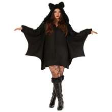 Morph Costumes Cozy Bat Costume For Women - Adult Fancy Dress Halloween Outfit With Wings, Hood, And Ears - Perfect For Spooky Celebrations