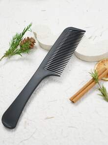 HYOUJIN 黑色大号宽齿梳顺发梳顺发桨刷，护理手柄梳 - 最适合卷发、湿发、长发的造型梳 - 彩色 - 查看 11