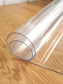 1pc Rectangular PVC Transparent Tabletop Protector Mat, Washable Anti-Slip Heat Insulation Desk Pad, Suitable For Home, Dining Table, Wedding, Holiday Party Decoration - Transparent - View 10