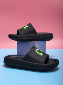 Sandalias infantiles de espuma, livianas y antideslizantes con fondo suave, diseño de dibujos animados lindos, cómodas y de secado rápido, sandalias casuales unisex para la playa para niños mayores