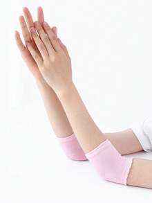 1 对硅胶干裂肘套，足部和手部护理，干裂肘部保护器，保湿，肘部和脚跟两用 - 彩色 - 查看 4