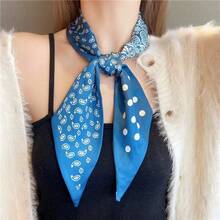 4pcs Vintage-Style Small Scarves, 4pcs/Set New Paisley Print Fashion Hair Bands/Scarves, For Women, Spring/Summer Headbands Winter Hair Accessories Elegant Head Wrap