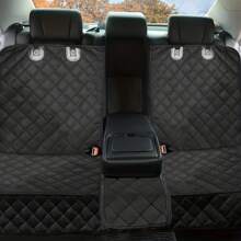 Cubierta protectora impermeable universal para asiento de mascota para la parte trasera del automóvil, cubierta antideslizante para asiento trasero para sedán, van, SUV