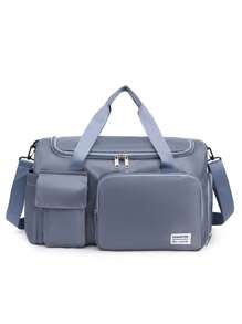 Sportowa torba na siłownię dla kobiet i mężczyzn, torba na ramię typu crossbody, z przegródką na buty i kieszeniami na rzeczy suche i mokre, trening fitness, joga, pilates, pływanie, plaża, bagaż, torba podróżna, torby damskie