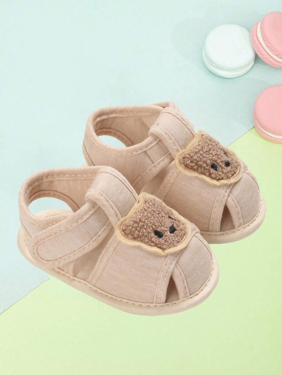 1 Pair Children Casual Slippers, Round Toe Low-Top Anti-Slip Shoes, Infant Sandals For Spring/Summer - Apricot - View 1