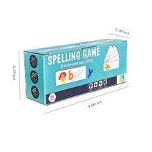26pcs Wooden English Alphabet Letter Spelling Game, Educational Numeral Blocks Toy, With Kids Certificate