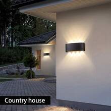 CANMEIJIA 多光源 LED 户外防水壁灯，暖色/中性色/冷色灯光选项，适用于家居装饰，适用于阳台、庭院、街道、花园、门廊、房间、客厅、厨房、卧室、走廊、楼梯间、阁楼、商店、外墙，AC85-265V