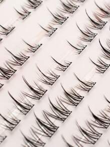120PCS C Curl Sunflower Lashes Natural Look False Eyelashes – No Glue Needed, Lightweight Daily Wear, Reusable, Easy 3-Second Application,Self-Adhesive No Glue False Eyelashes – Instant 3-Second Press-On Lashes, Reusable With Strong Hold, No Messy Glue Needed