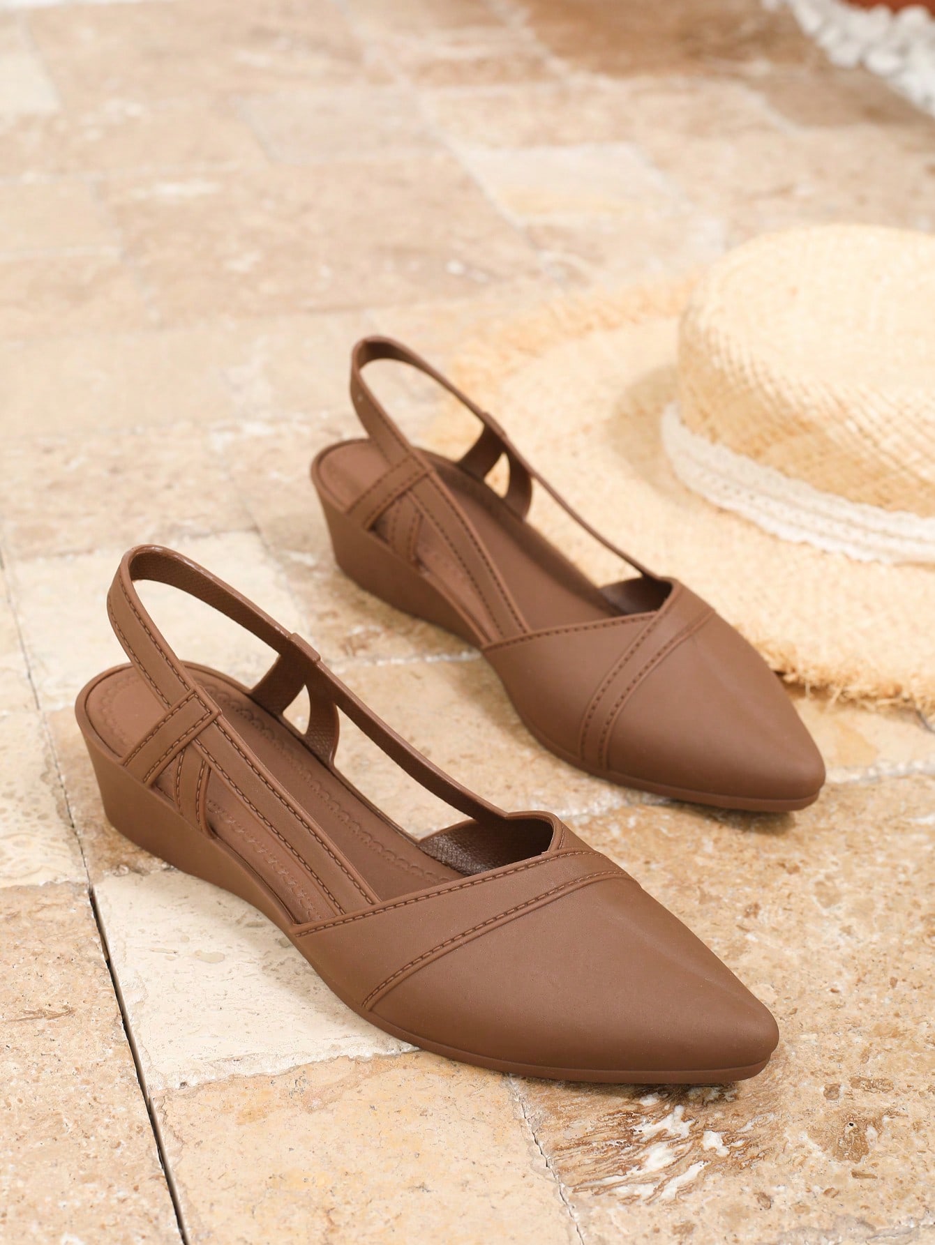 صندل كعب عريض رباط للسيدات ، كاجوال أنيق للربيع وا...