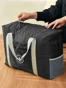 1pc Large Capacity Luggage Bag, Storage Bag, Organizer Bag, Clothes Storage, Handbag, Travel Suitcase, Business Travel Bag, Outdoor Storage Bag, Wardrobe Storage Bag, Suitable For Travel, Business Trip, Large Travel Luggage Bag, Mobile Storage And Organization Bag, With Separate Wet And Dry Pockets, Ideal For Weekend Sports And Holiday Travel Essentials, Ladies Overnight Bag, Men Shoulder Bag, Gift