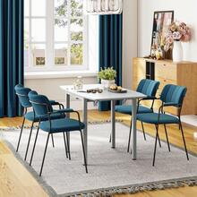 Jooli H Folding Dining Table, Drop Leaf Extendable Kitchen Table For Small Spaces, Seats 2-6 People, Grey, 120x70x76cm - Grey - View 8