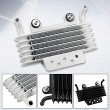 Oil Cooler Universal Racing Motorcycle 2 Stroke Engine Aluminum Cooling System,Motocross Oil Cooler,Oil Radiator,Motorbike, Motocross, Motorcycle Accessories, Pit Bike Accessories - one-size - View 3