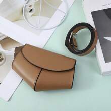 Minimalist Belt Waistpack Women's Fashion Ins Fashion Mobile Phone Bag Mini Small Bag Belt Black Street Fashion