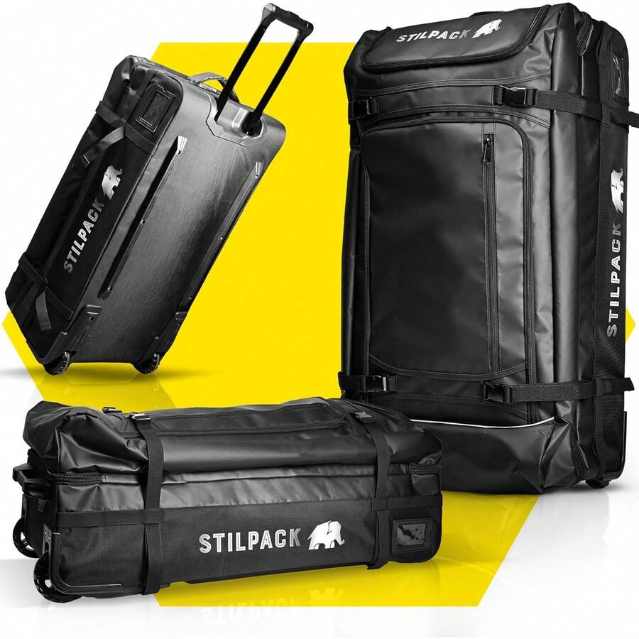 Stilpack Wheeled Travel Bag, olive green, 120 l, Trolley - Schwarz - Übersicht 1